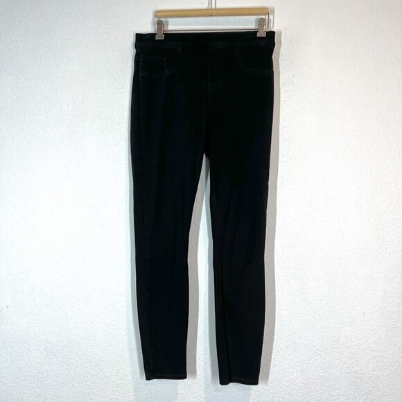 Spanx Jean Pants Leggings Black Ankle Pull On Medium - Picture 5 of 13